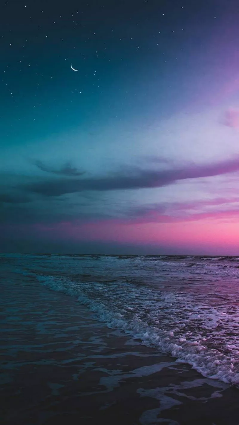 hình nền đêm bên bờ biển 17