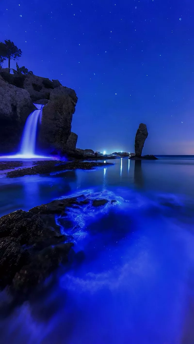 hình nền đêm bên bờ biển 18