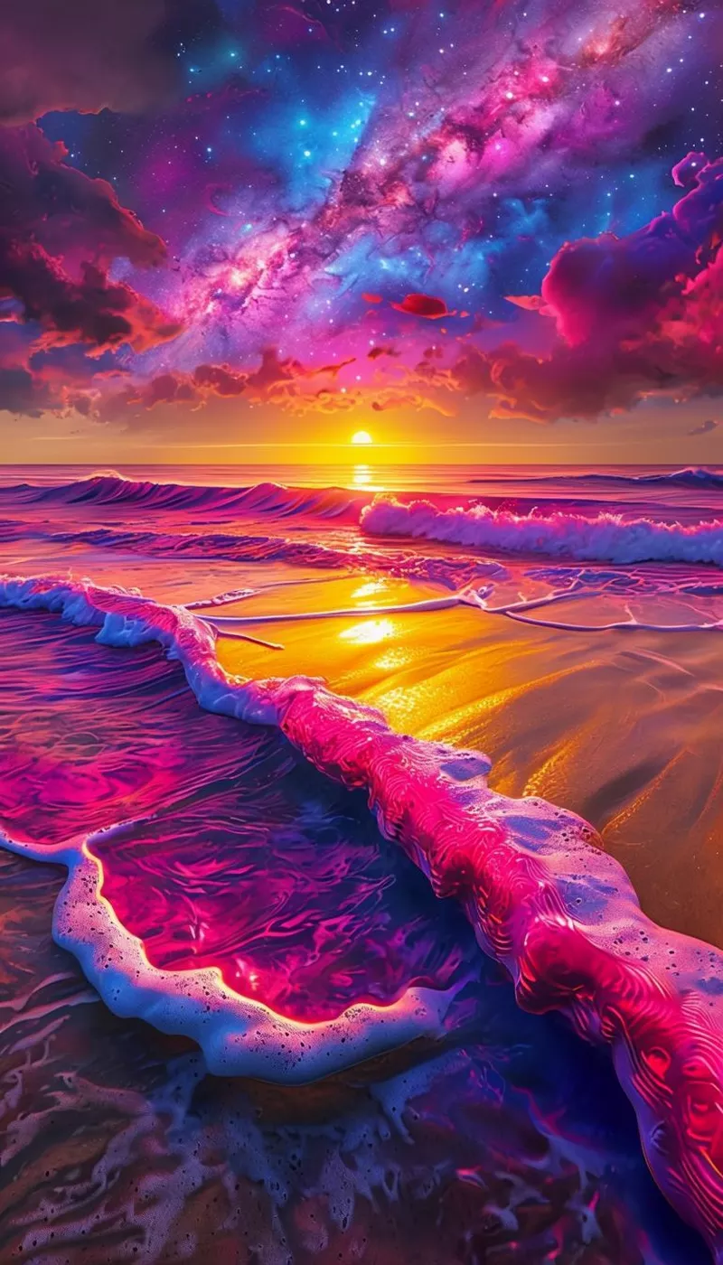 hình nền đêm bên bờ biển 24