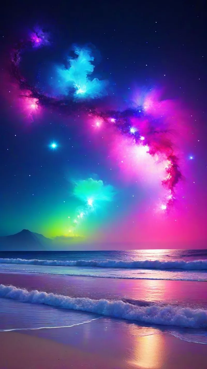 hình nền đêm bên bờ biển 29