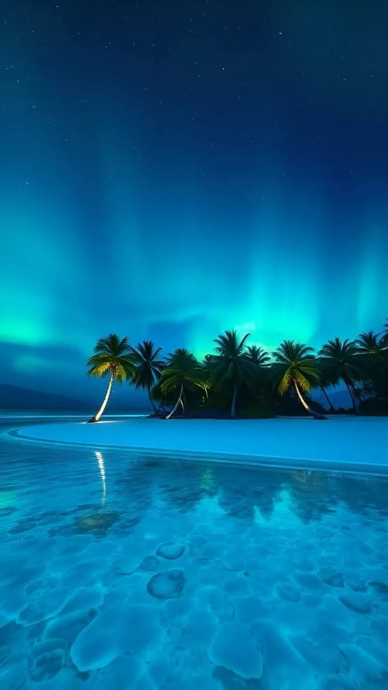 hình nền đêm bên bờ biển 39