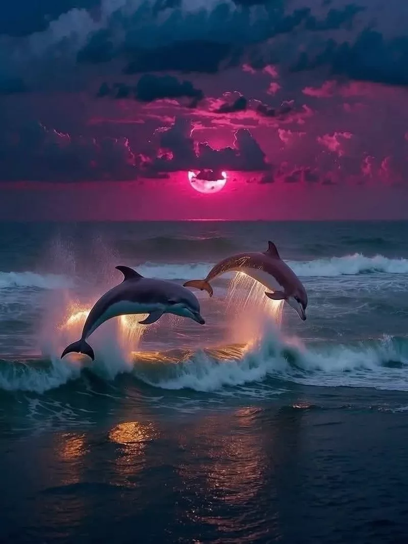 hình nền đêm bên bờ biển 41