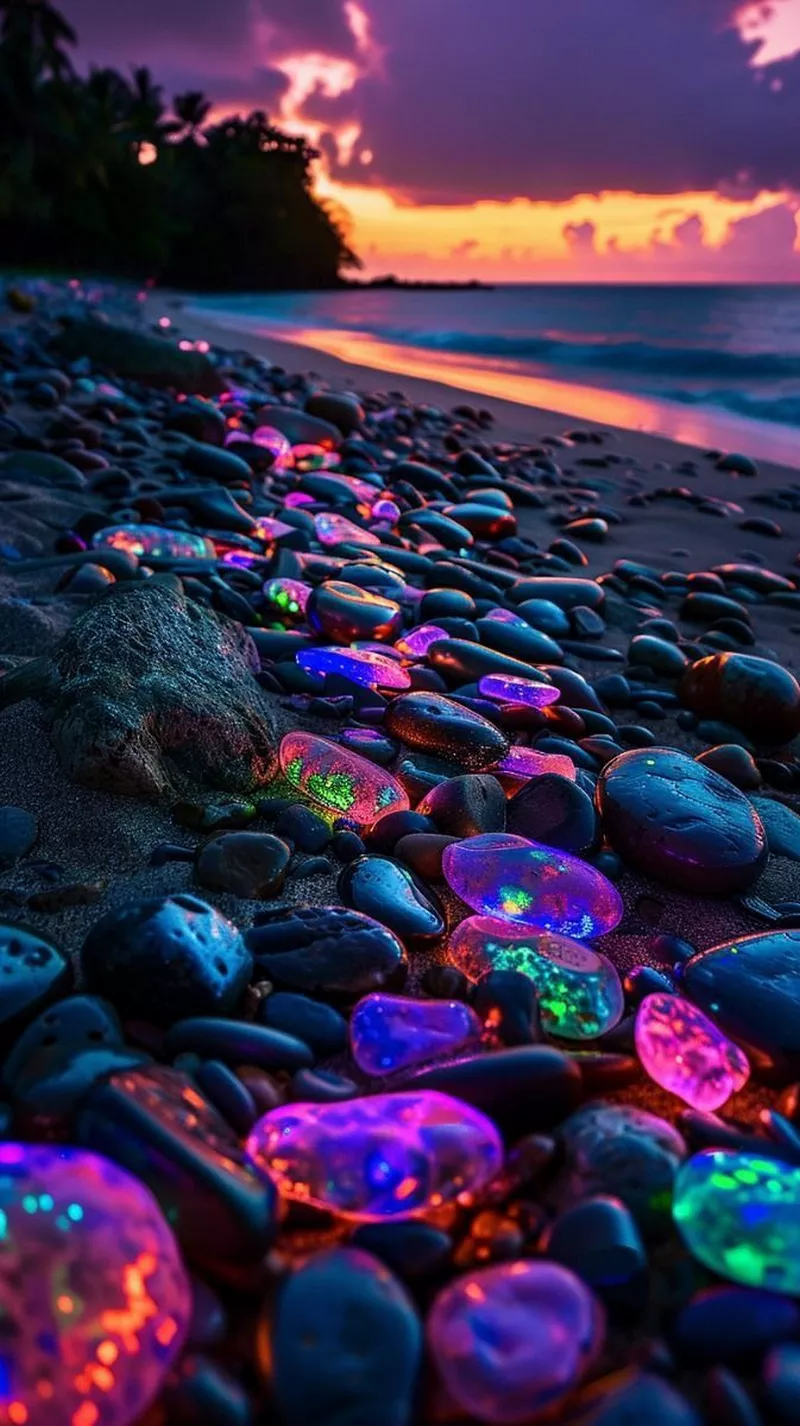 hình nền đêm bên bờ biển 47