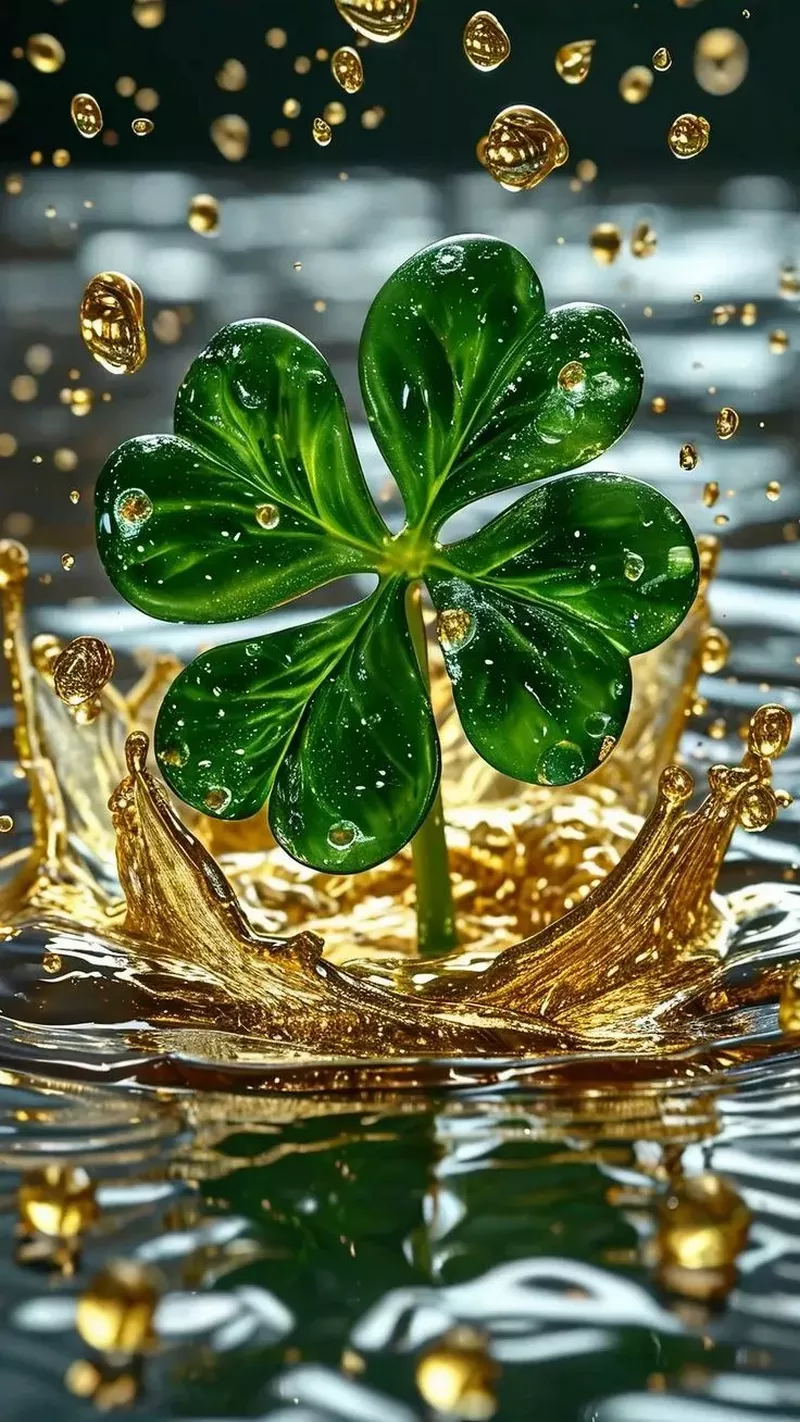 hình nền cỏ 4 lá 12