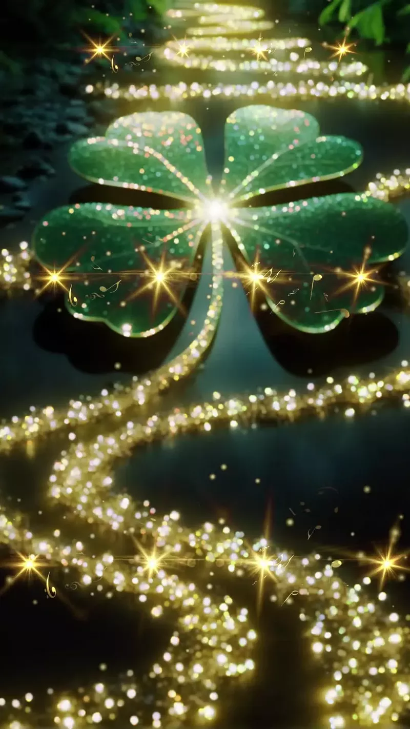 hình nền cỏ 4 lá 24