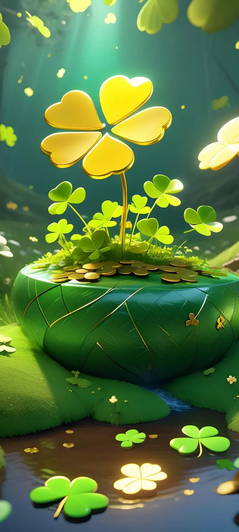 hình nền cỏ 4 lá 31