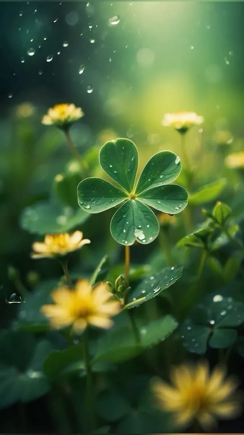 hình nền cỏ 4 lá 36