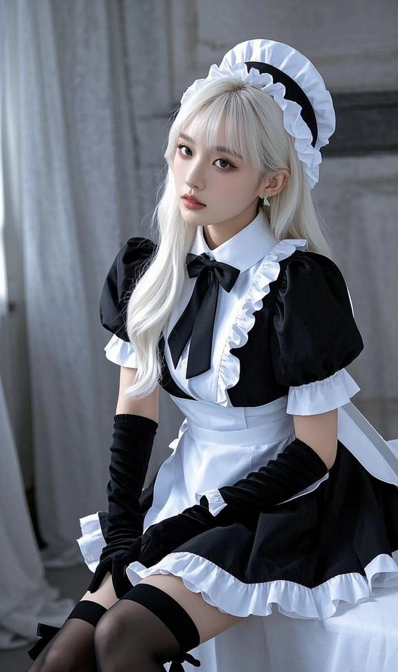 hình cosplay hầu gái 20