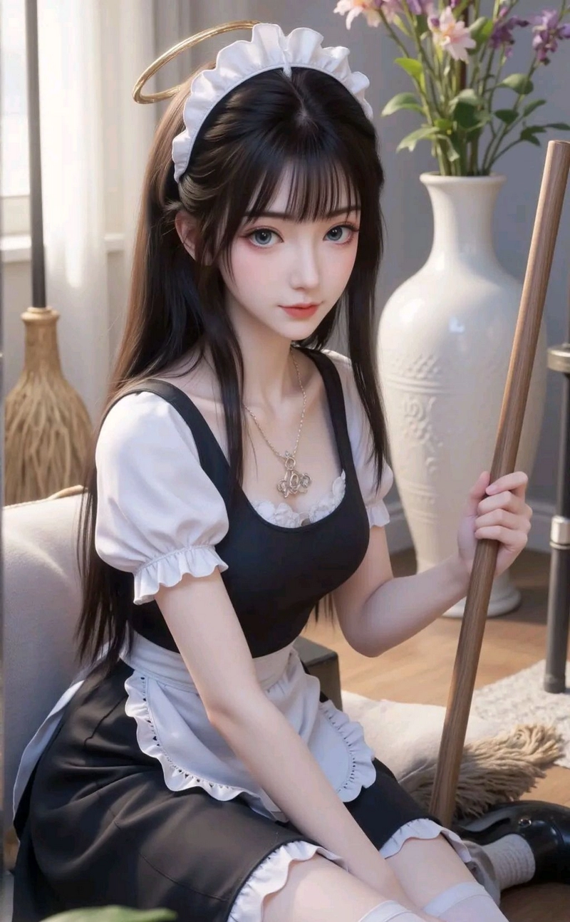 hình cosplay hầu gái 27