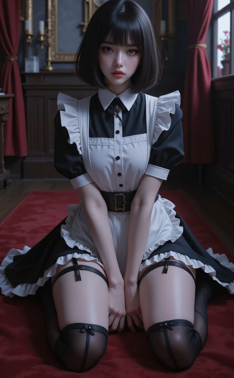 hình cosplay hầu gái 39