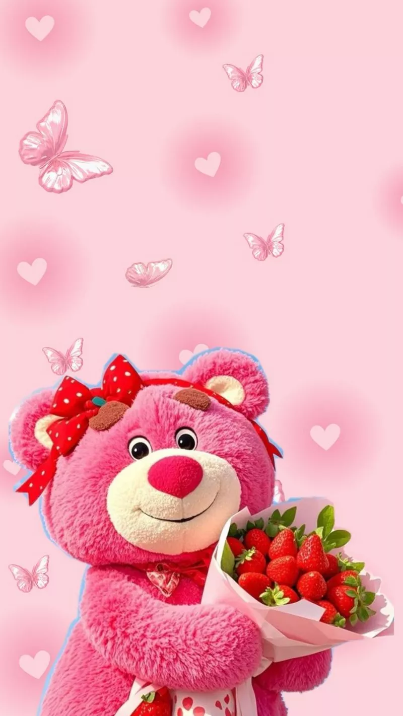 hình nền gấu dâu 17