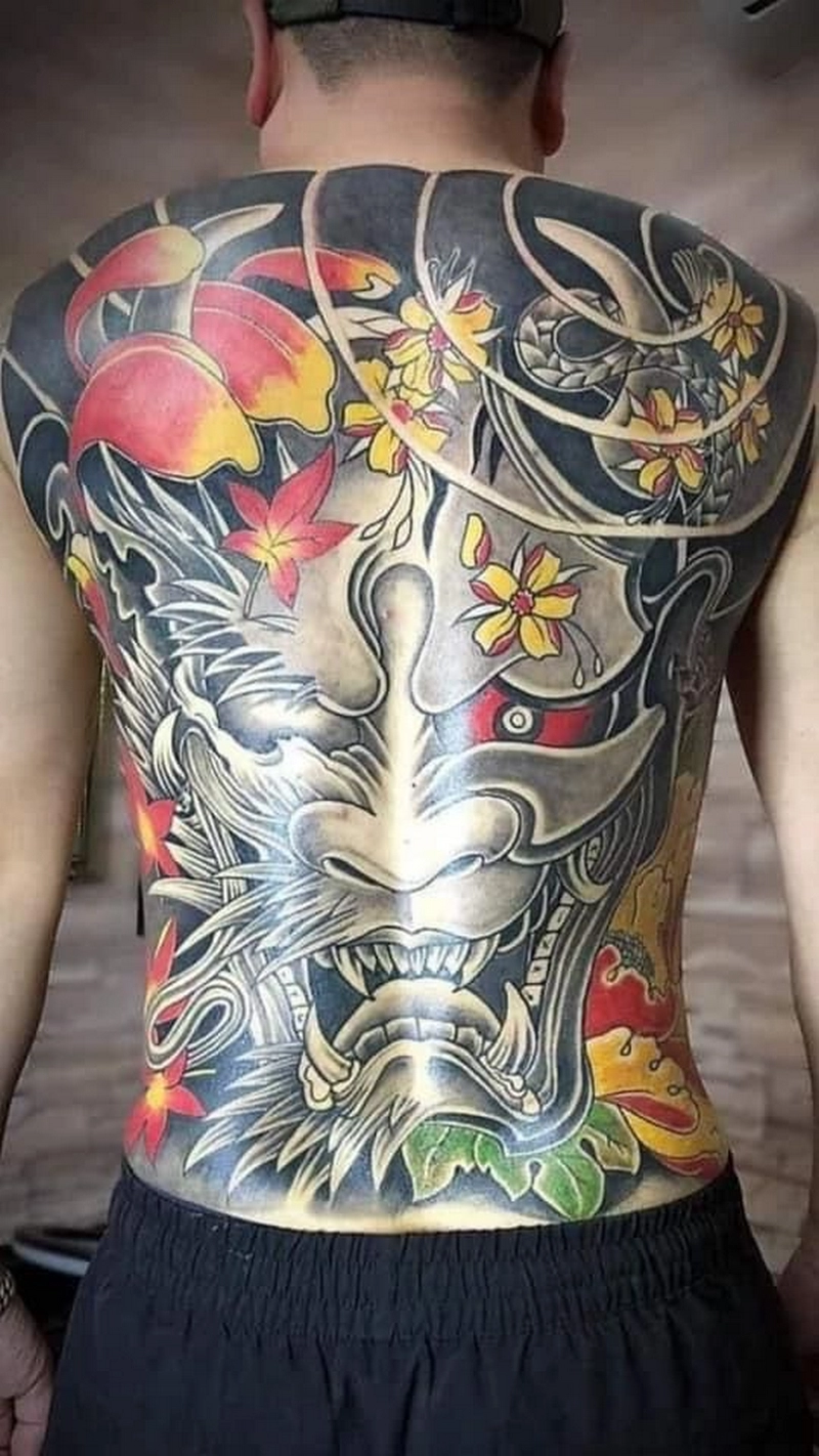 hình xăm full lưng 9
