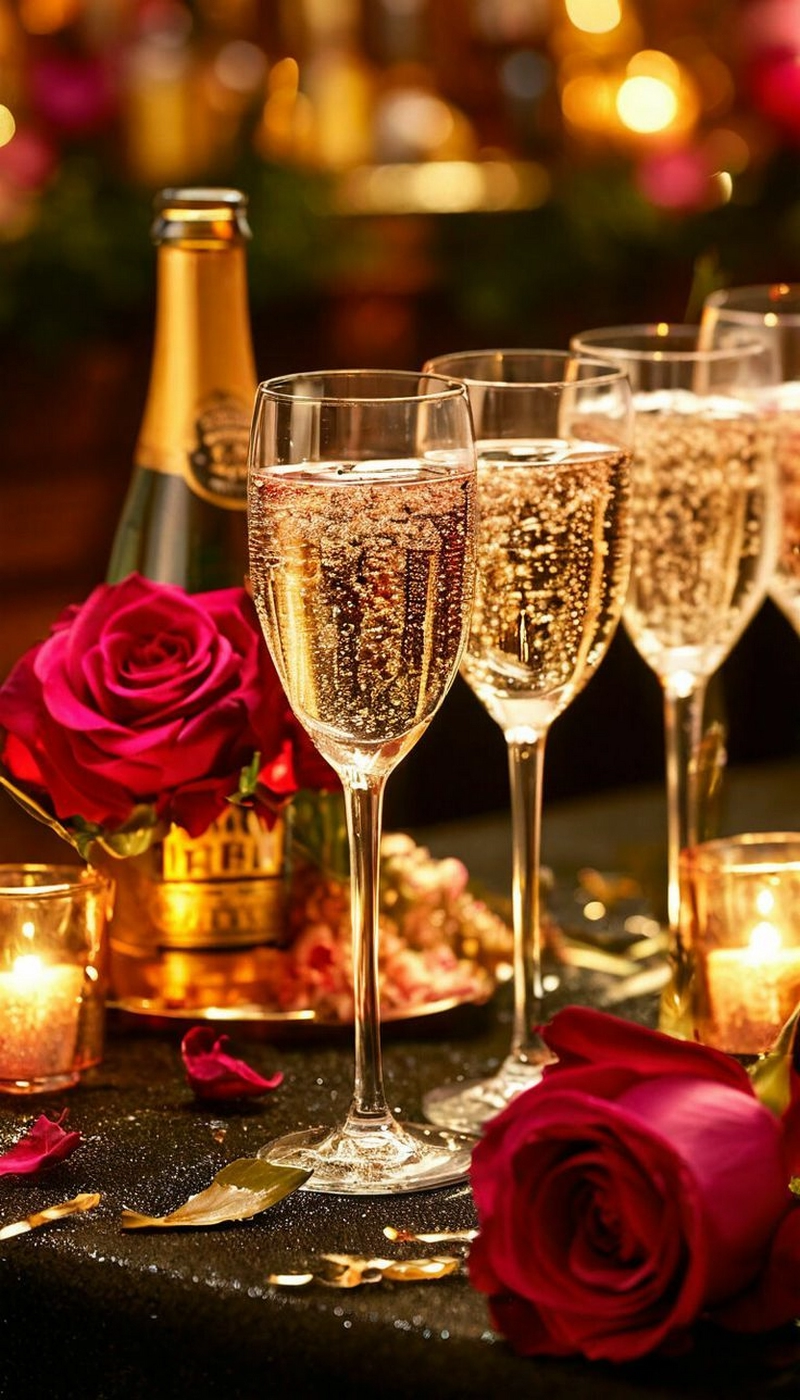 hình ảnh hoa hồng và rượu vang 11