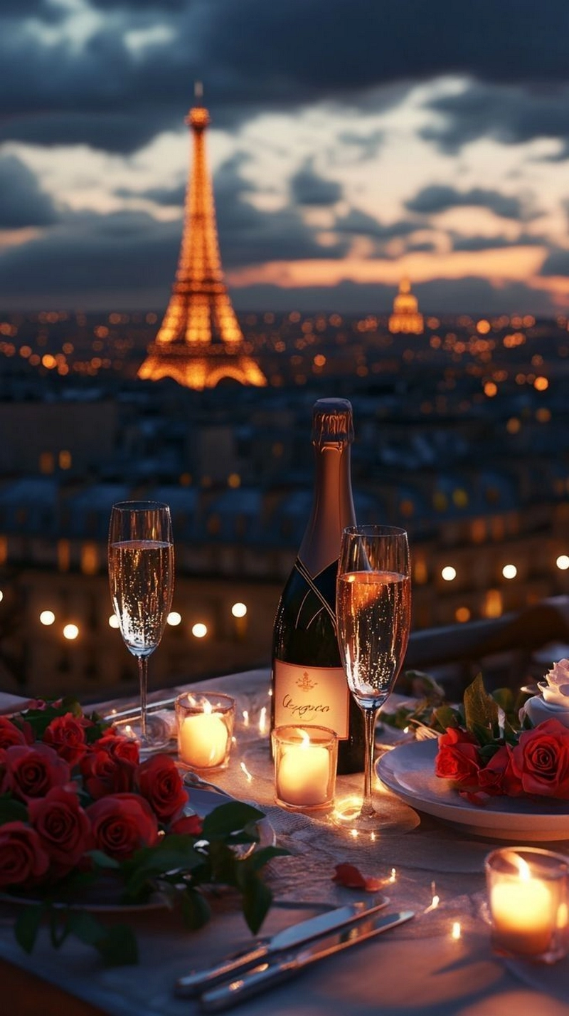 hình ảnh hoa hồng và rượu vang 12