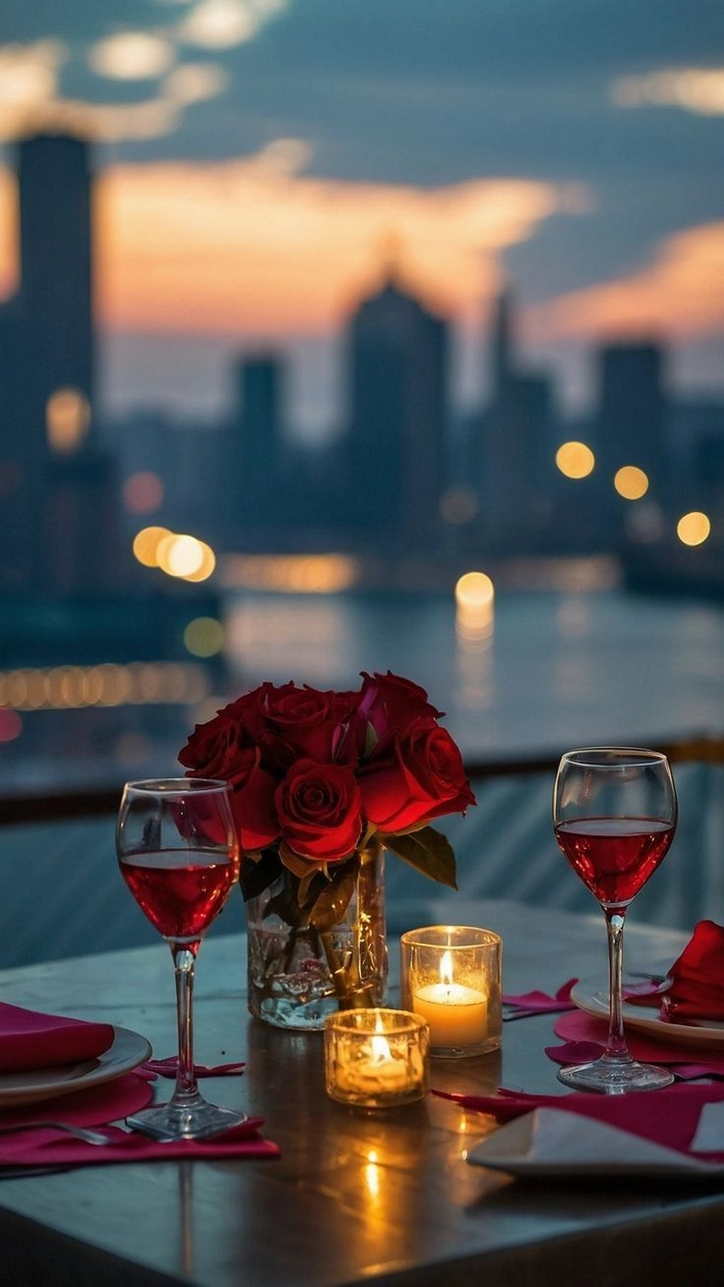 hình ảnh hoa hồng và rượu vang 14