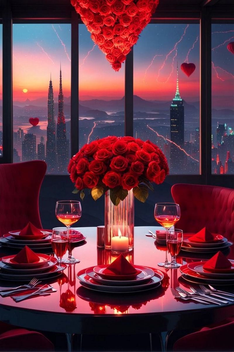 hình ảnh hoa hồng và rượu vang 2