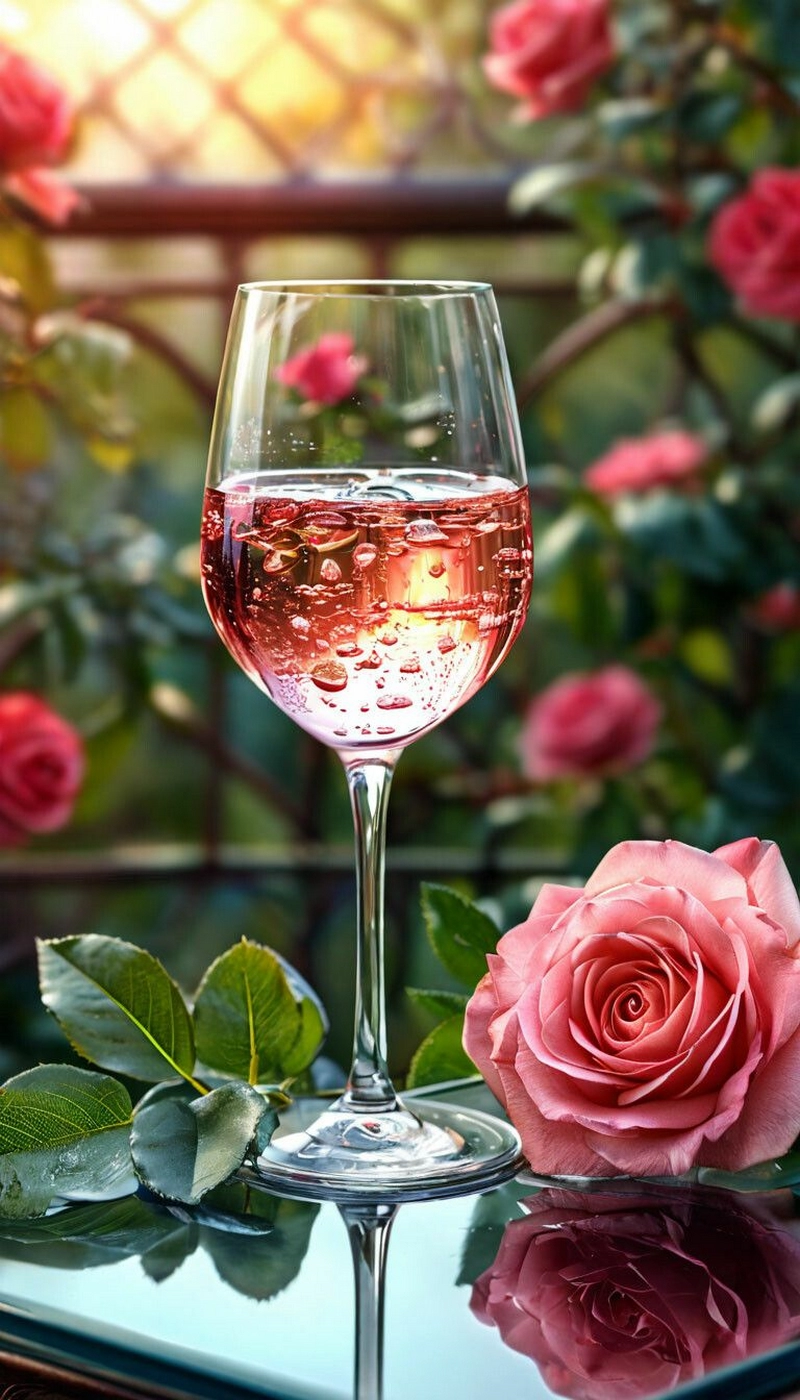 hình ảnh hoa hồng và rượu vang 20