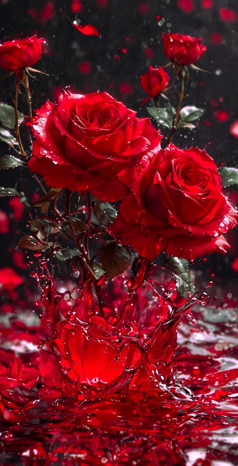 hình ảnh hoa hồng và rượu vang 22