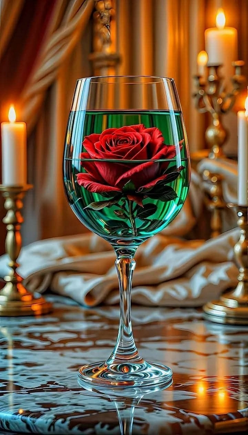 hình ảnh hoa hồng và rượu vang 25