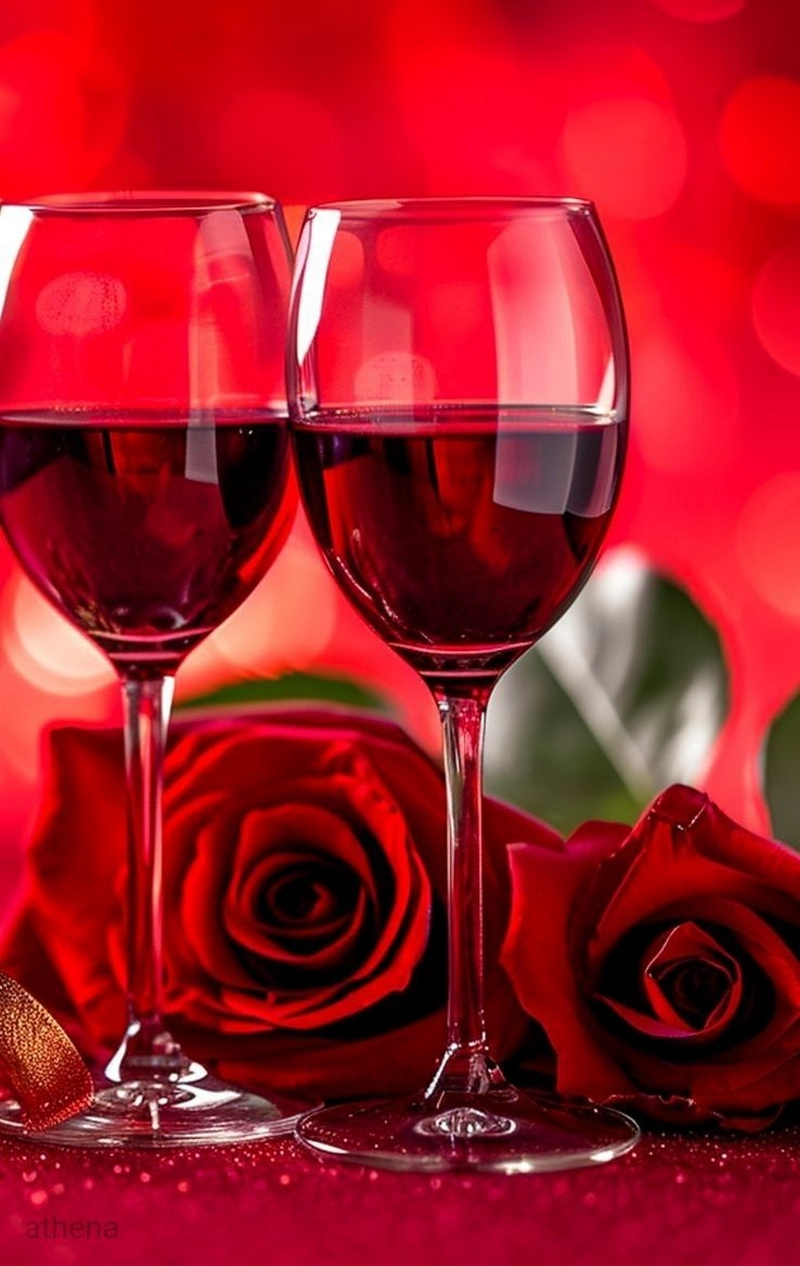 hình ảnh hoa hồng và rượu vang 26