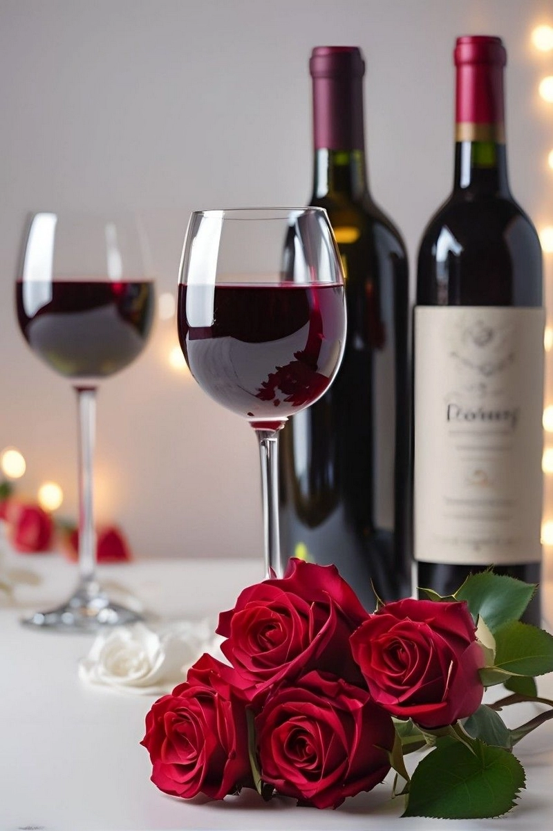 hình ảnh hoa hồng và rượu vang 29
