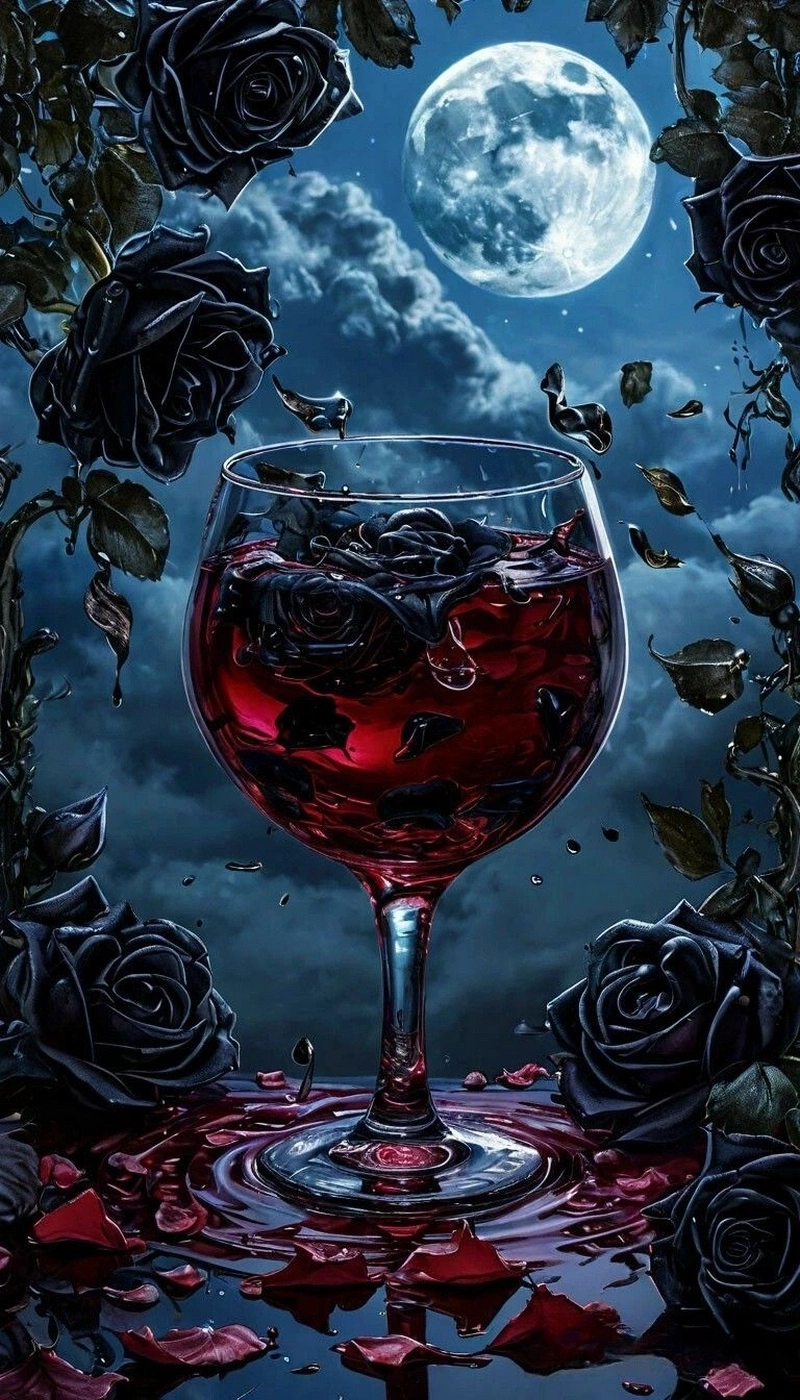 hình ảnh hoa hồng và rượu vang 40