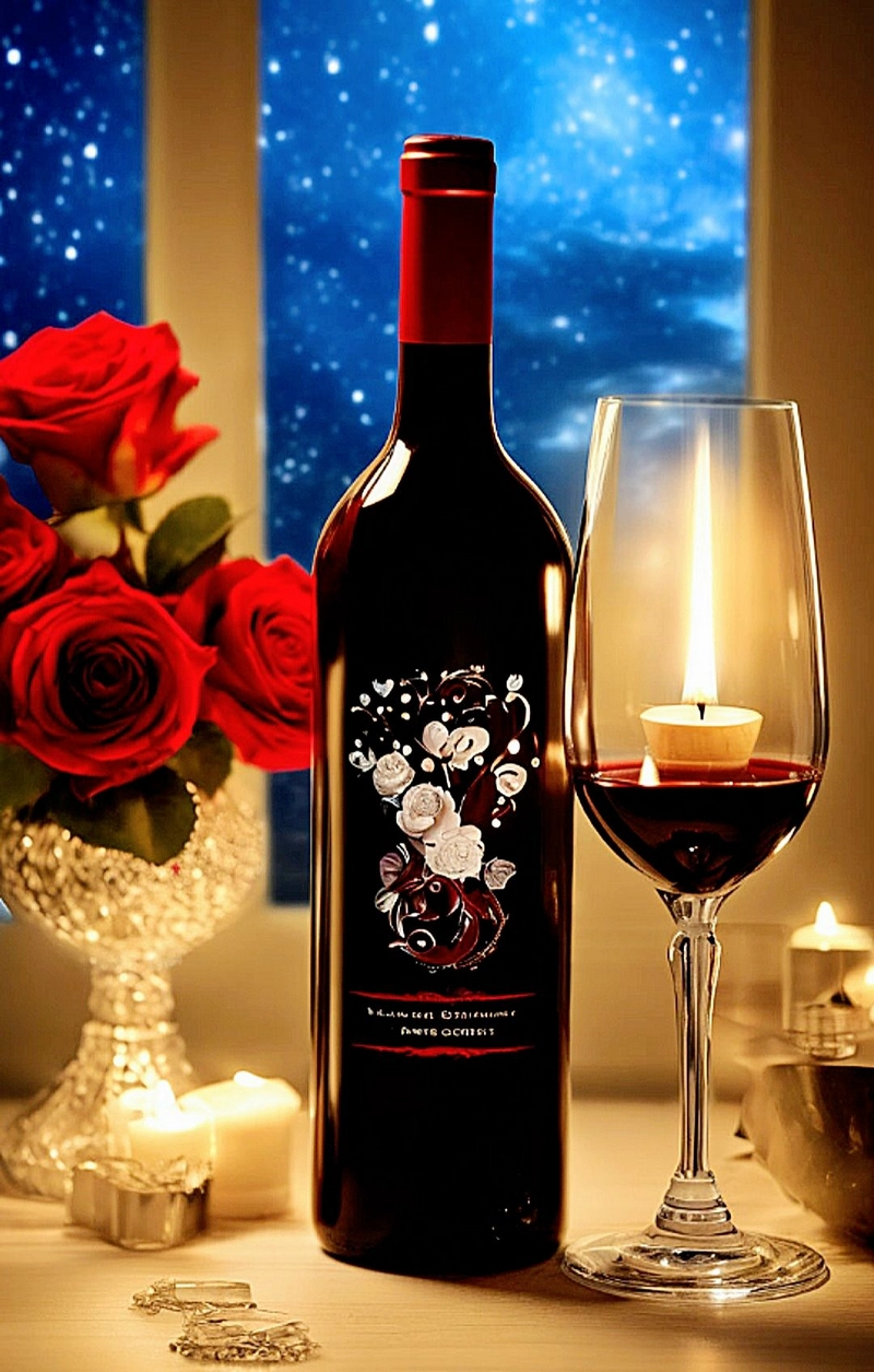 hình ảnh hoa hồng và rượu vang 41