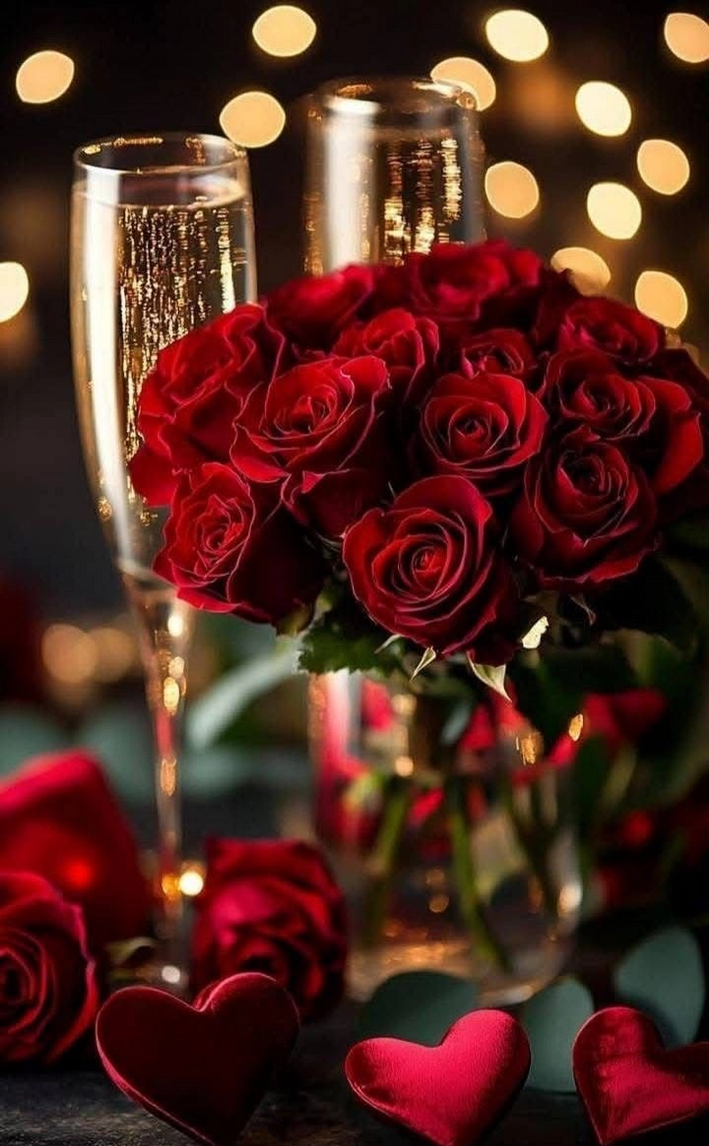 hình ảnh hoa hồng và rượu vang 49