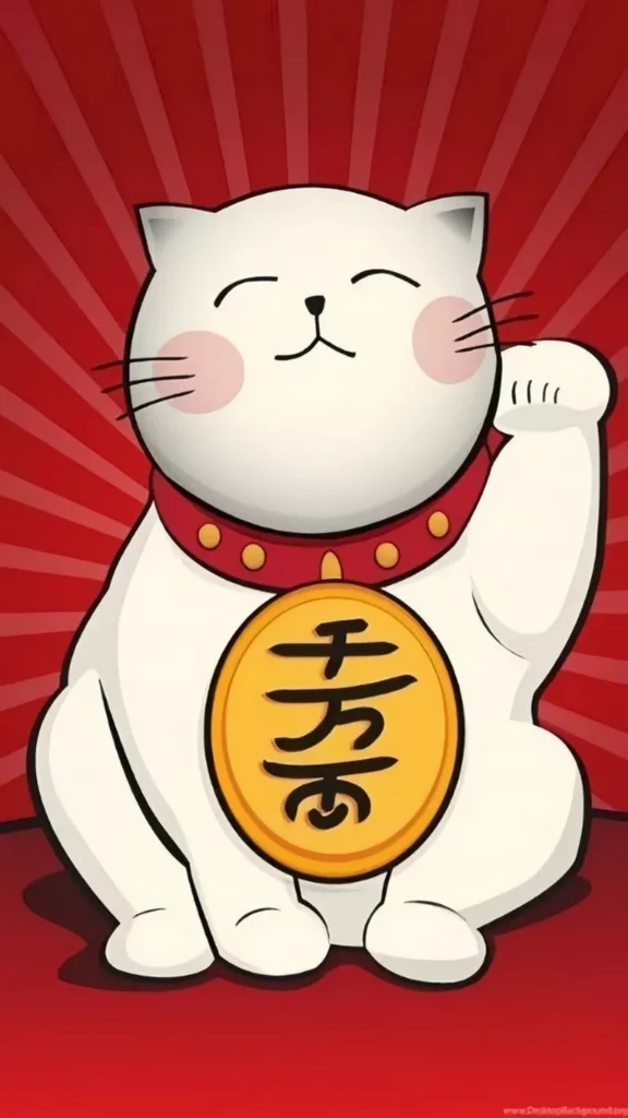 hình nền mèo thần tài 14