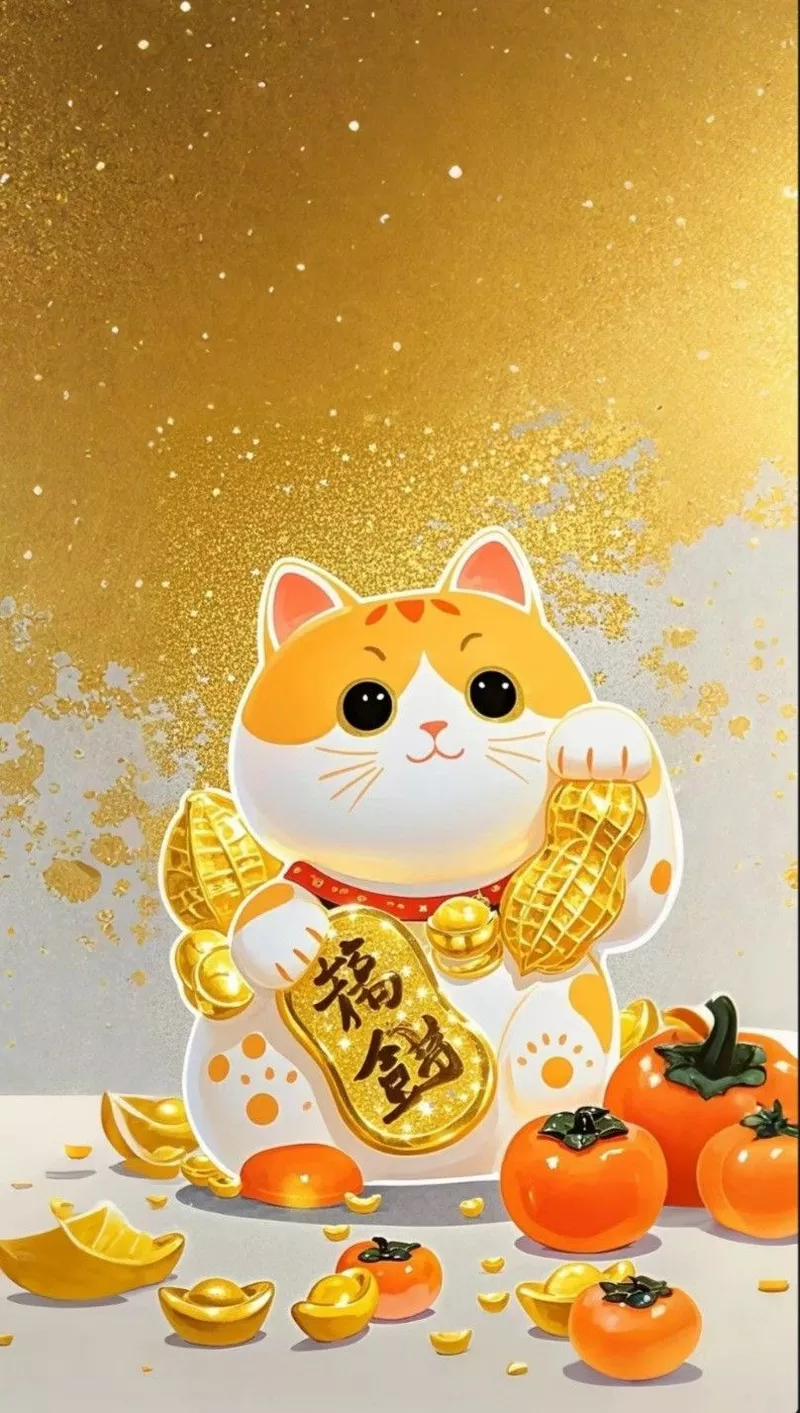 hình nền mèo thần tài 3