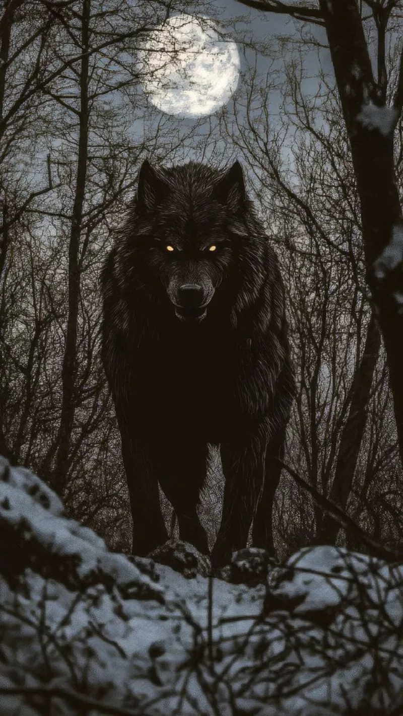 hình nền sói cô độc 1