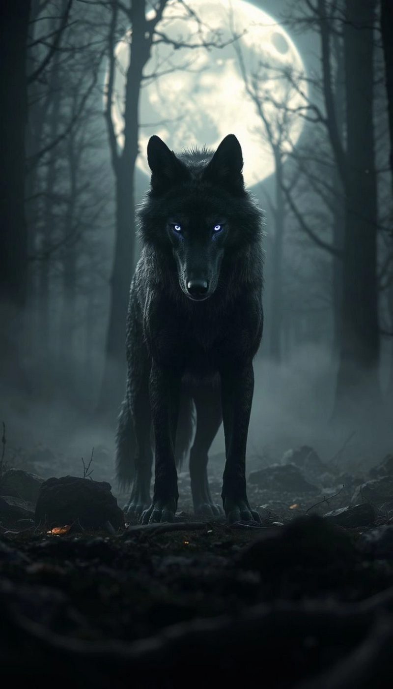 hình nền sói cô độc 26