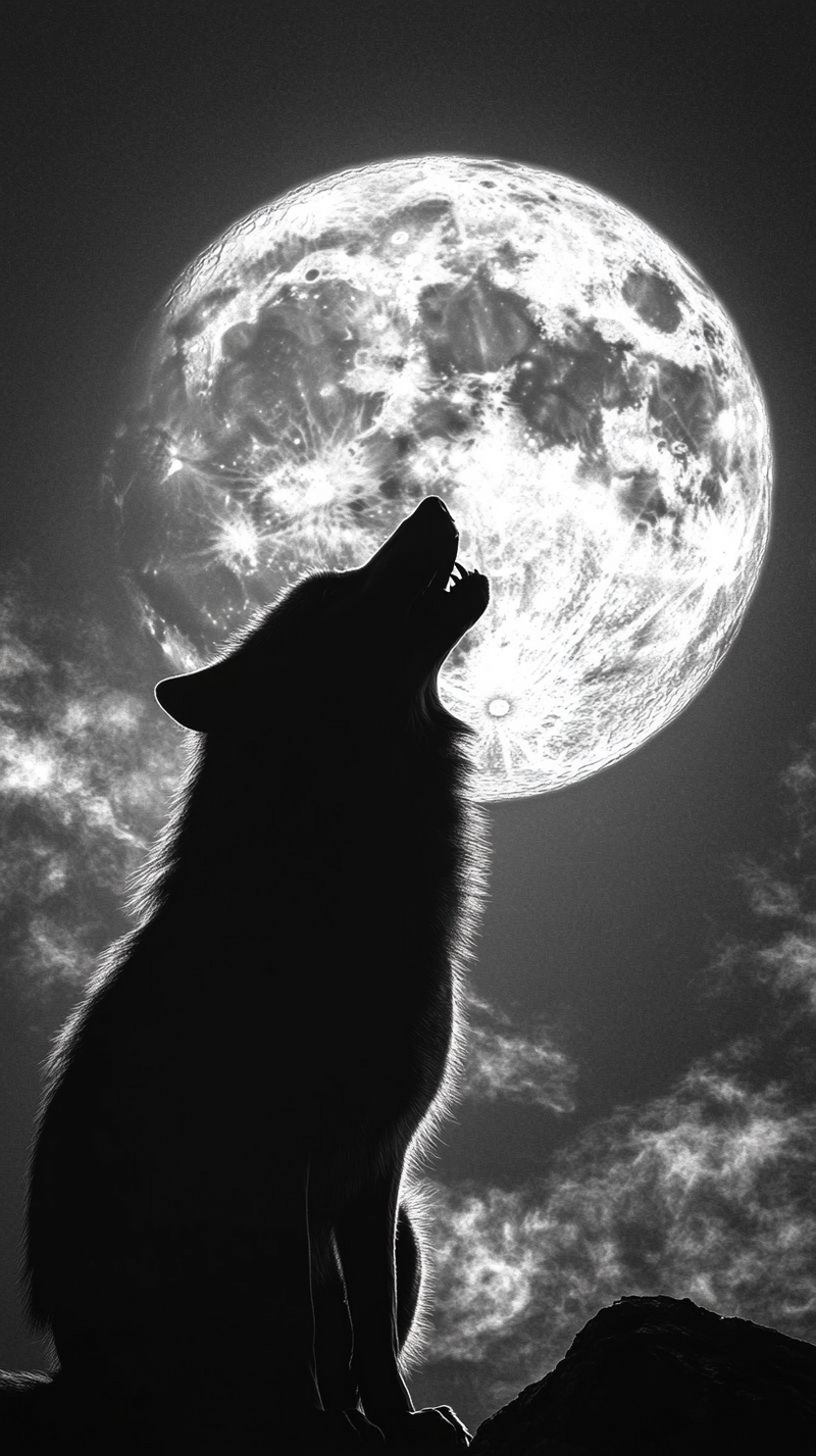 hình nền sói cô độc 4