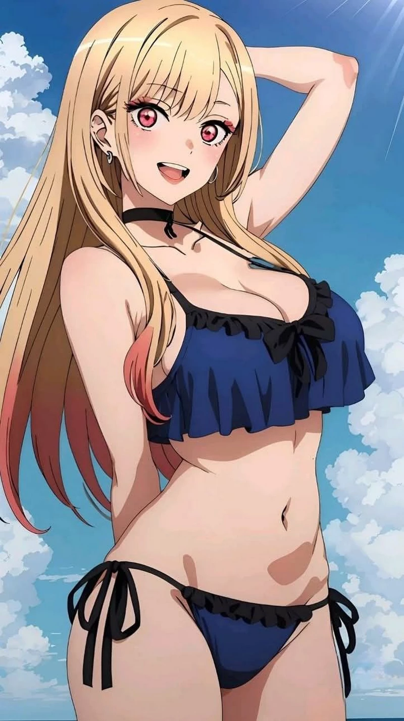 hình nền anime phong cách bikini 34