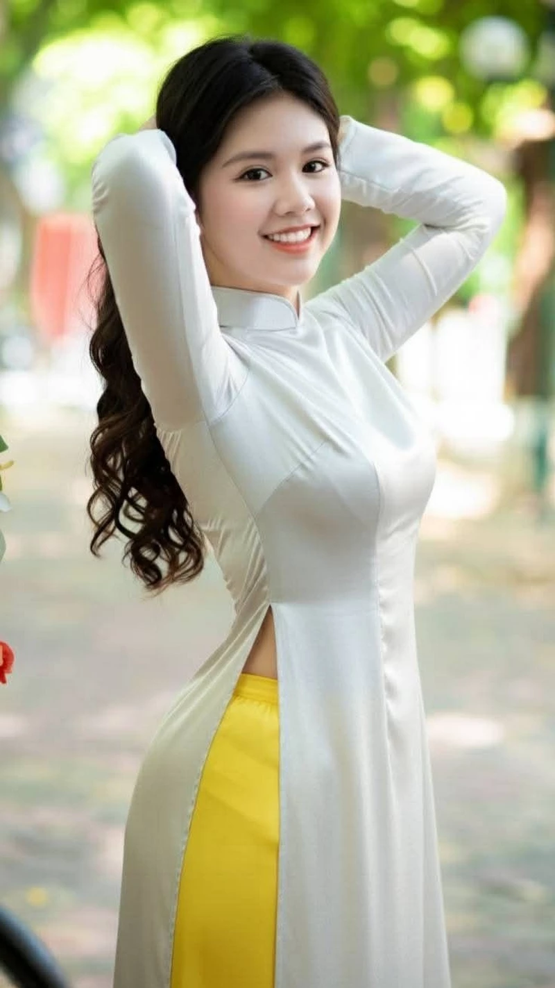 hình ảnh áo dài quyến rũ 7