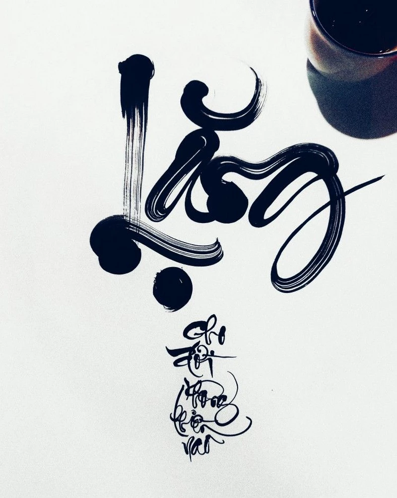 hình chữ thư pháp 11