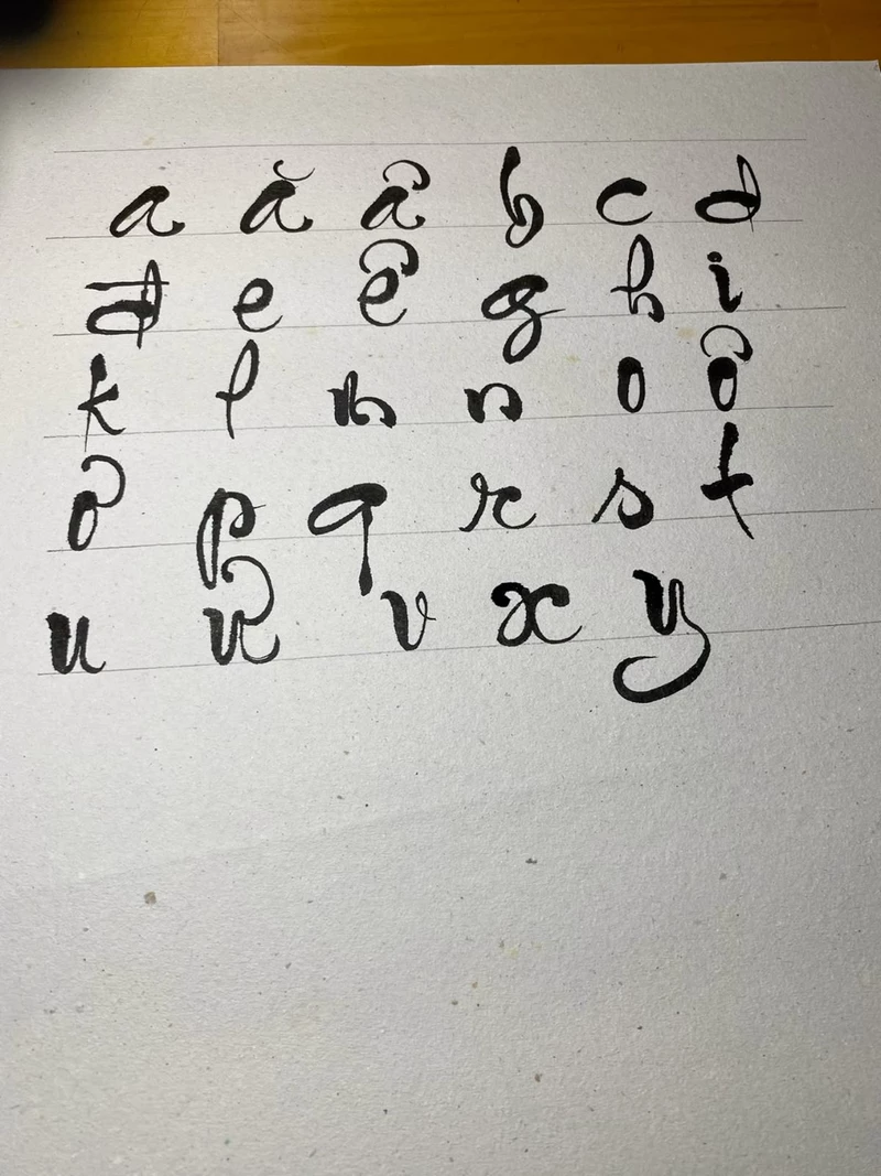 hình chữ thư pháp 14