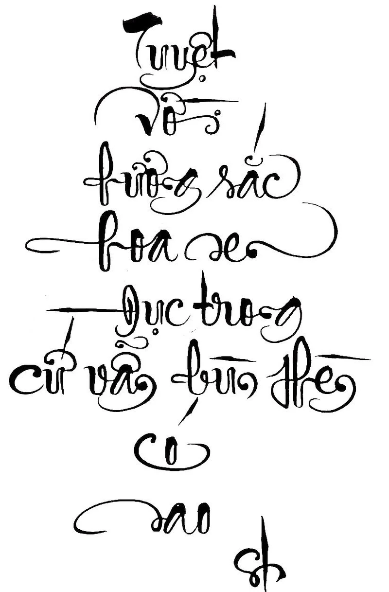 hình chữ thư pháp 29