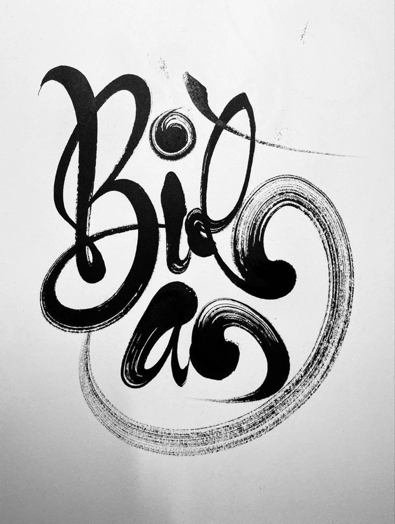 hình chữ thư pháp 3