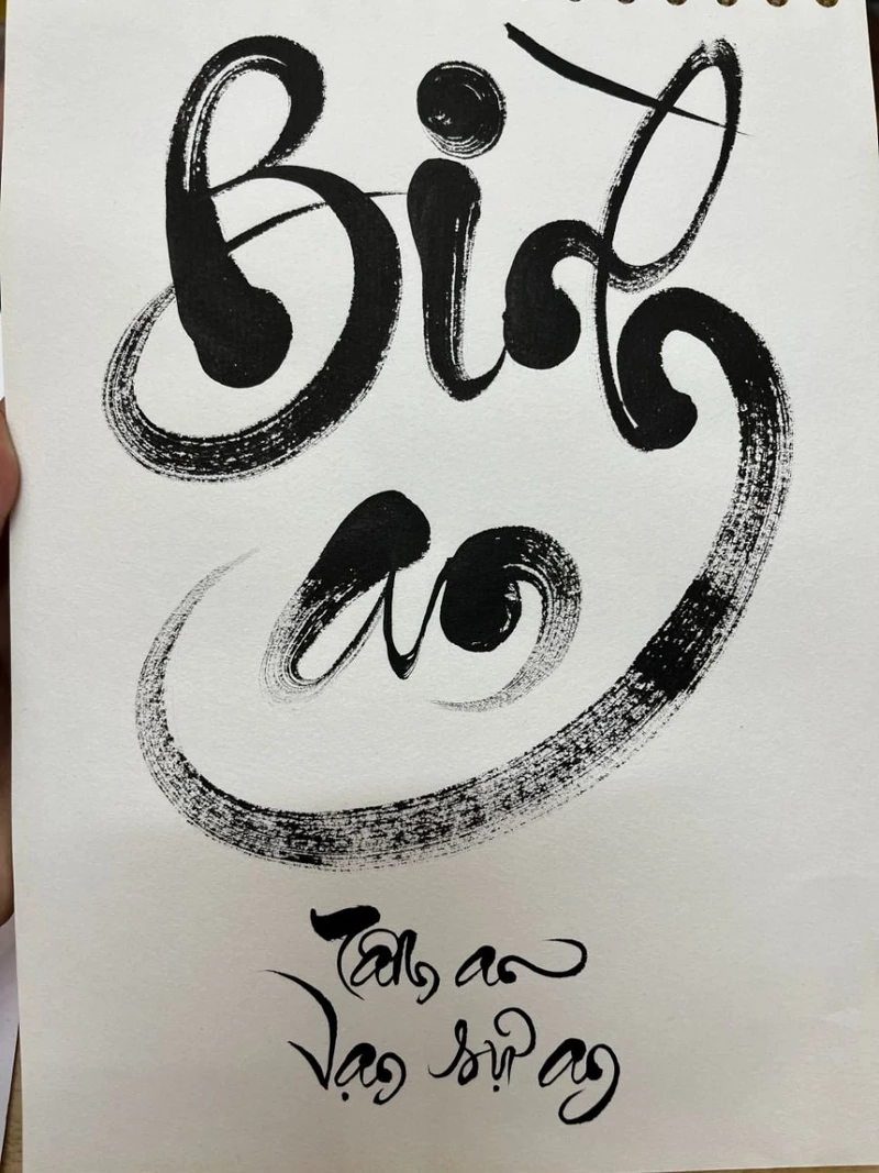 hình chữ thư pháp 44