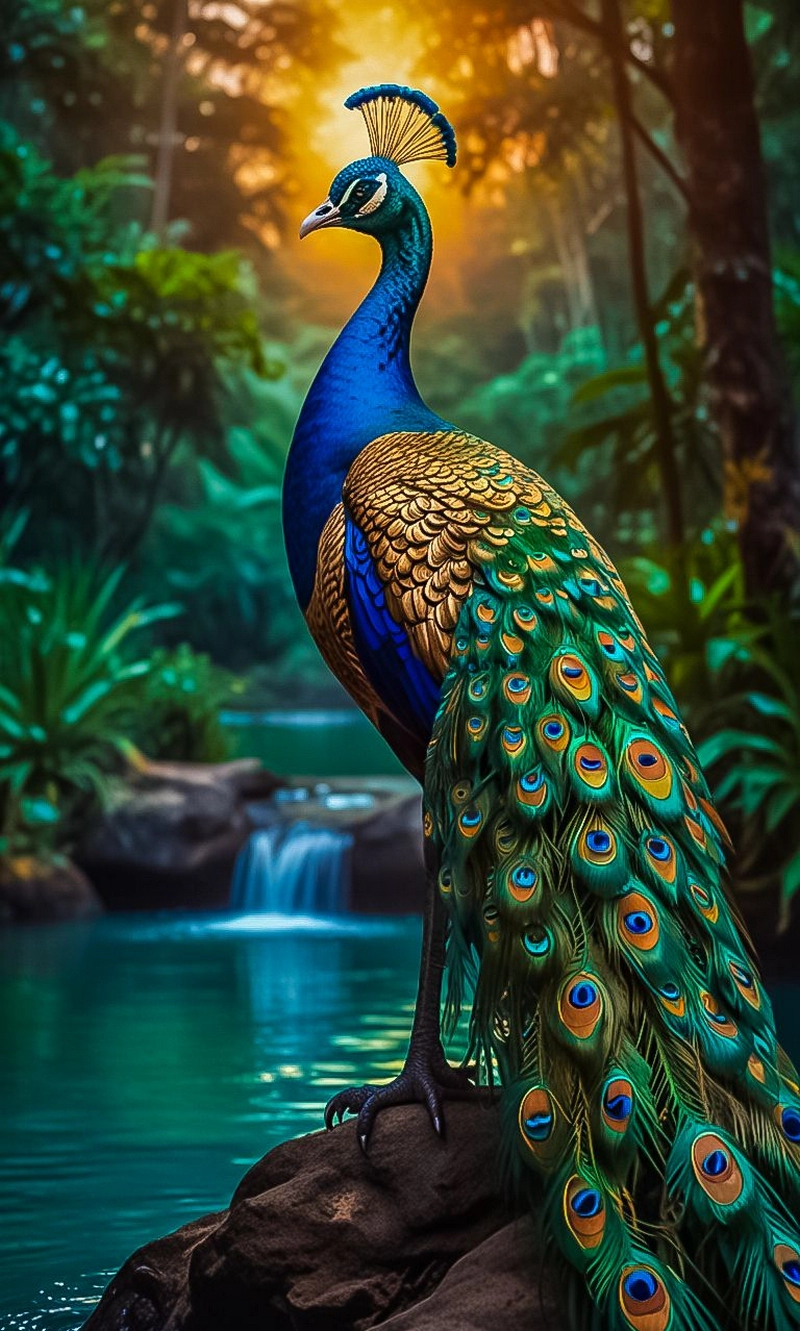 hình nền con công 1