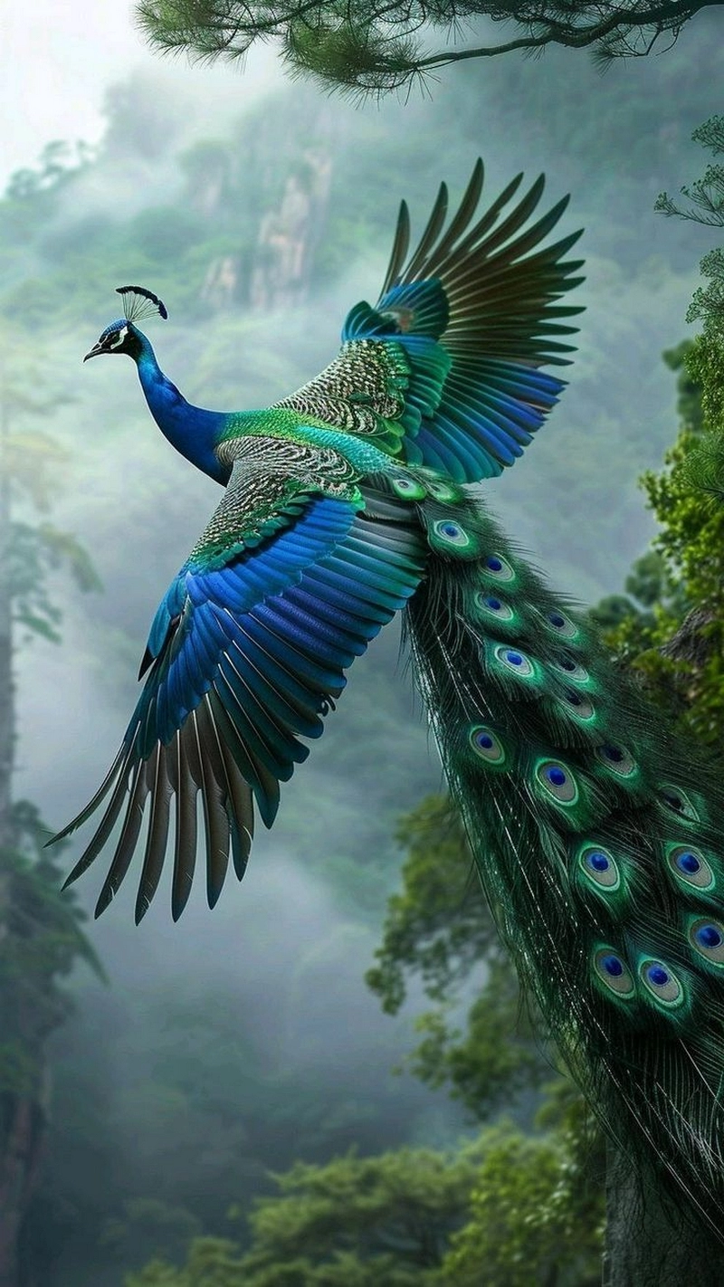 hình nền con công 11