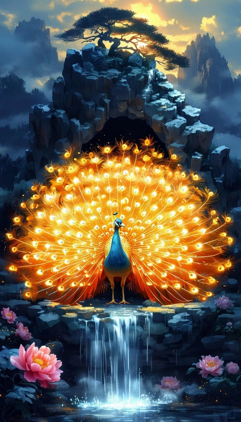 hình nền con công 12