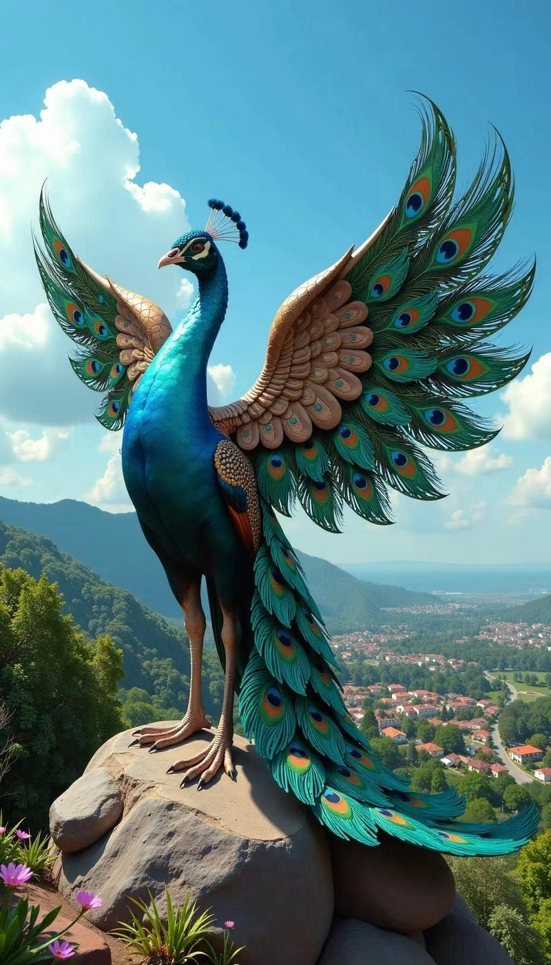 hình nền con công 2