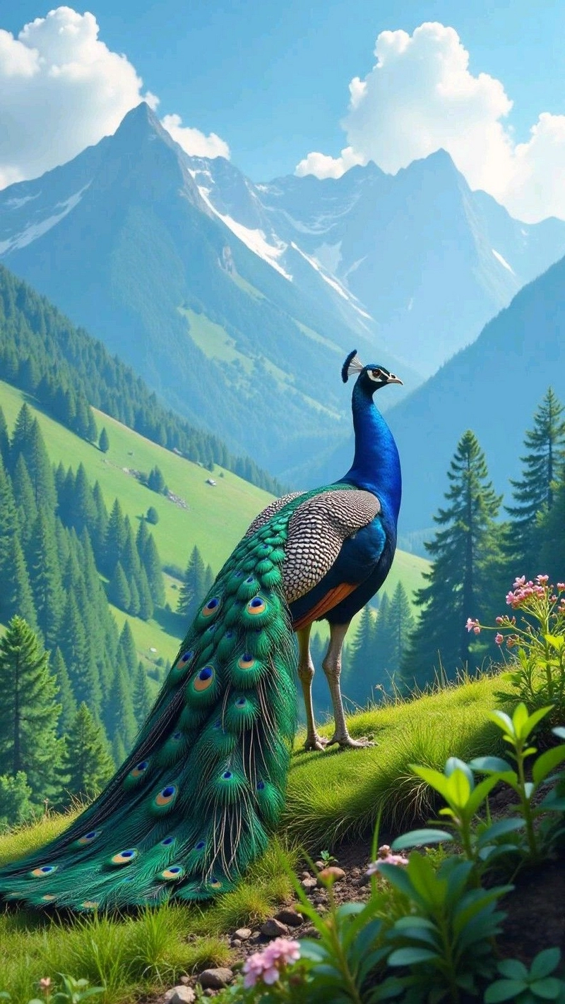 hình nền con công 42