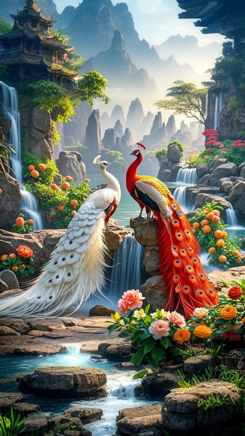 hình nền con công 43