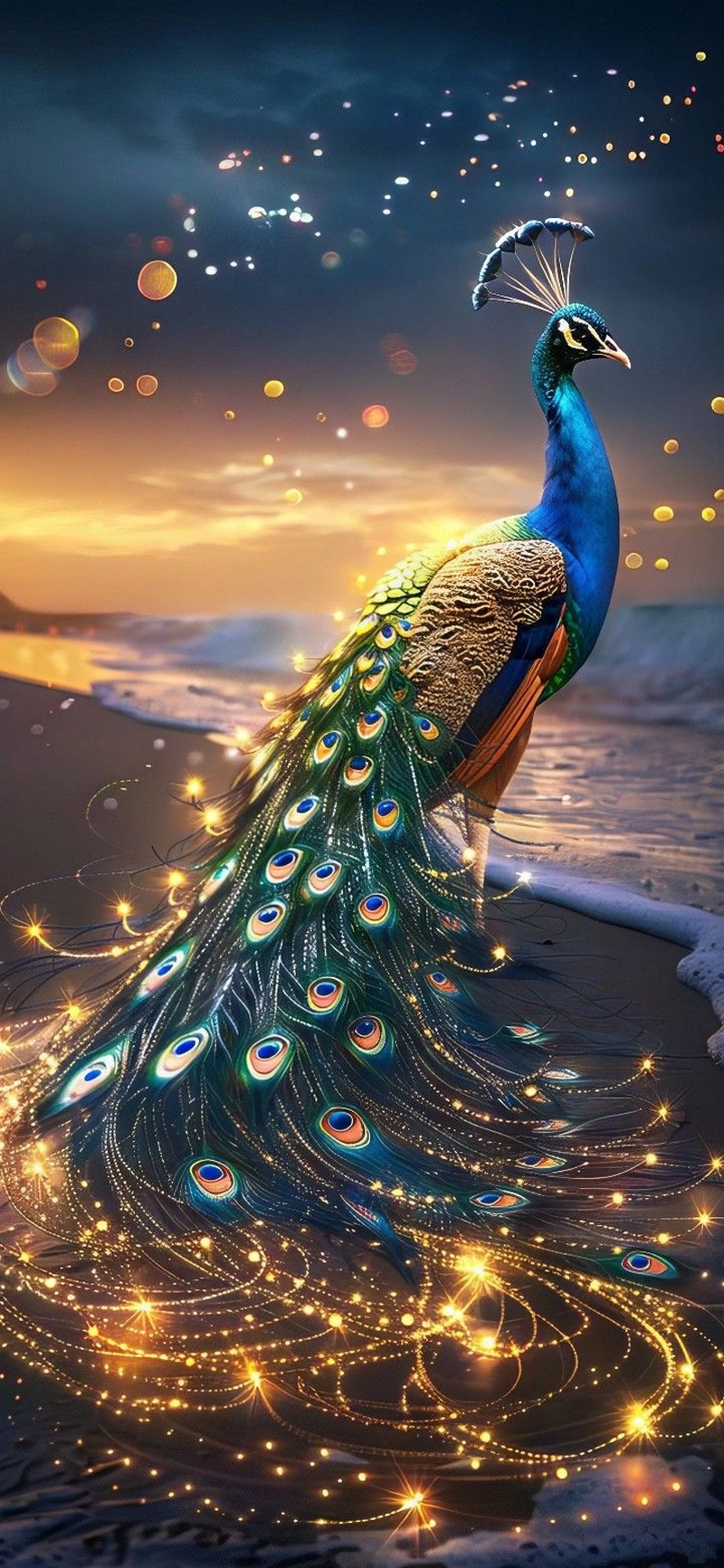 hình nền con công 8