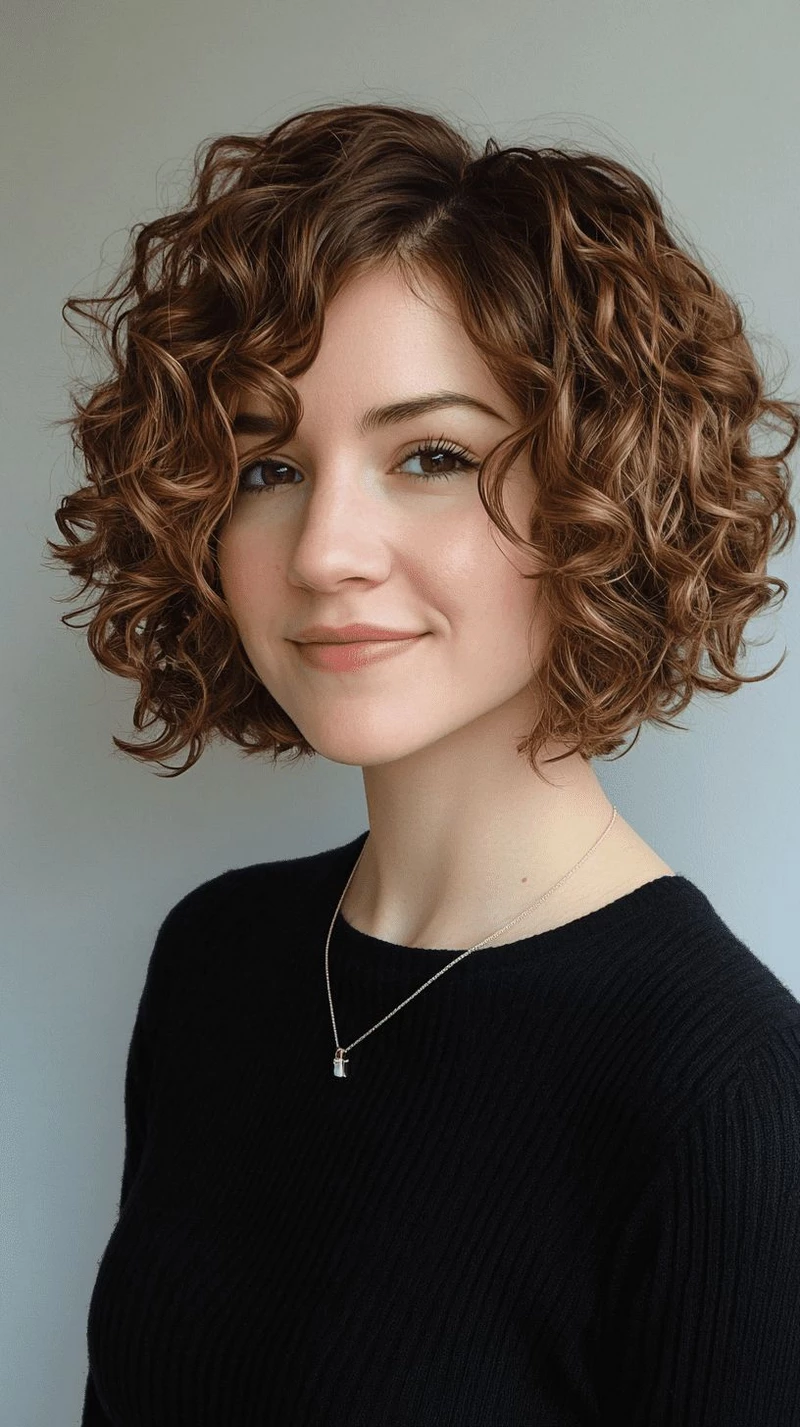 hình ảnh tóc xoăn hippie ngắn 12