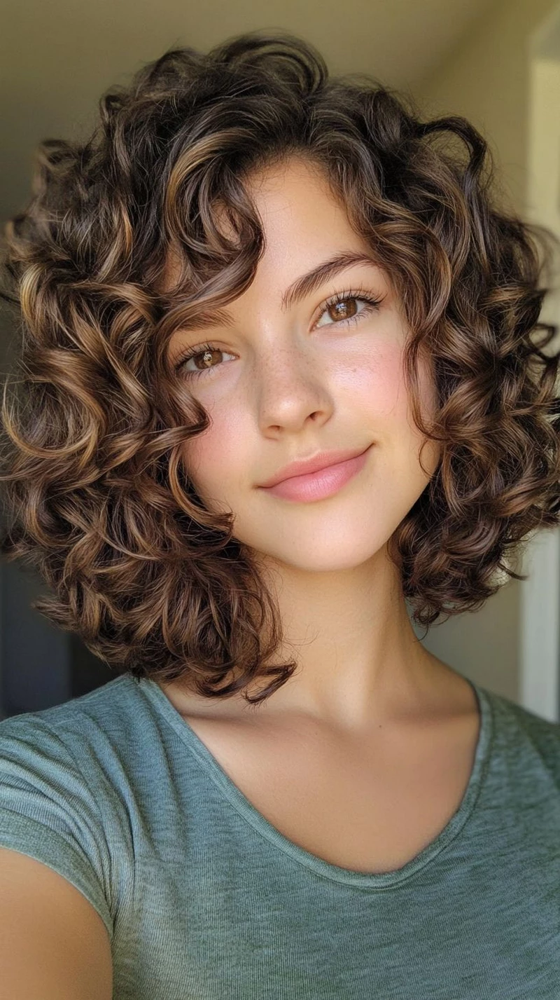 hình ảnh tóc xoăn hippie ngắn 16