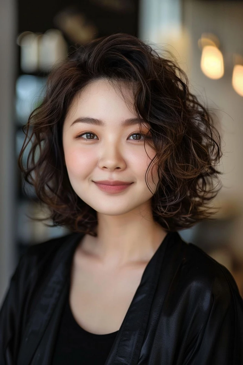 hình ảnh tóc xoăn hippie ngắn 26